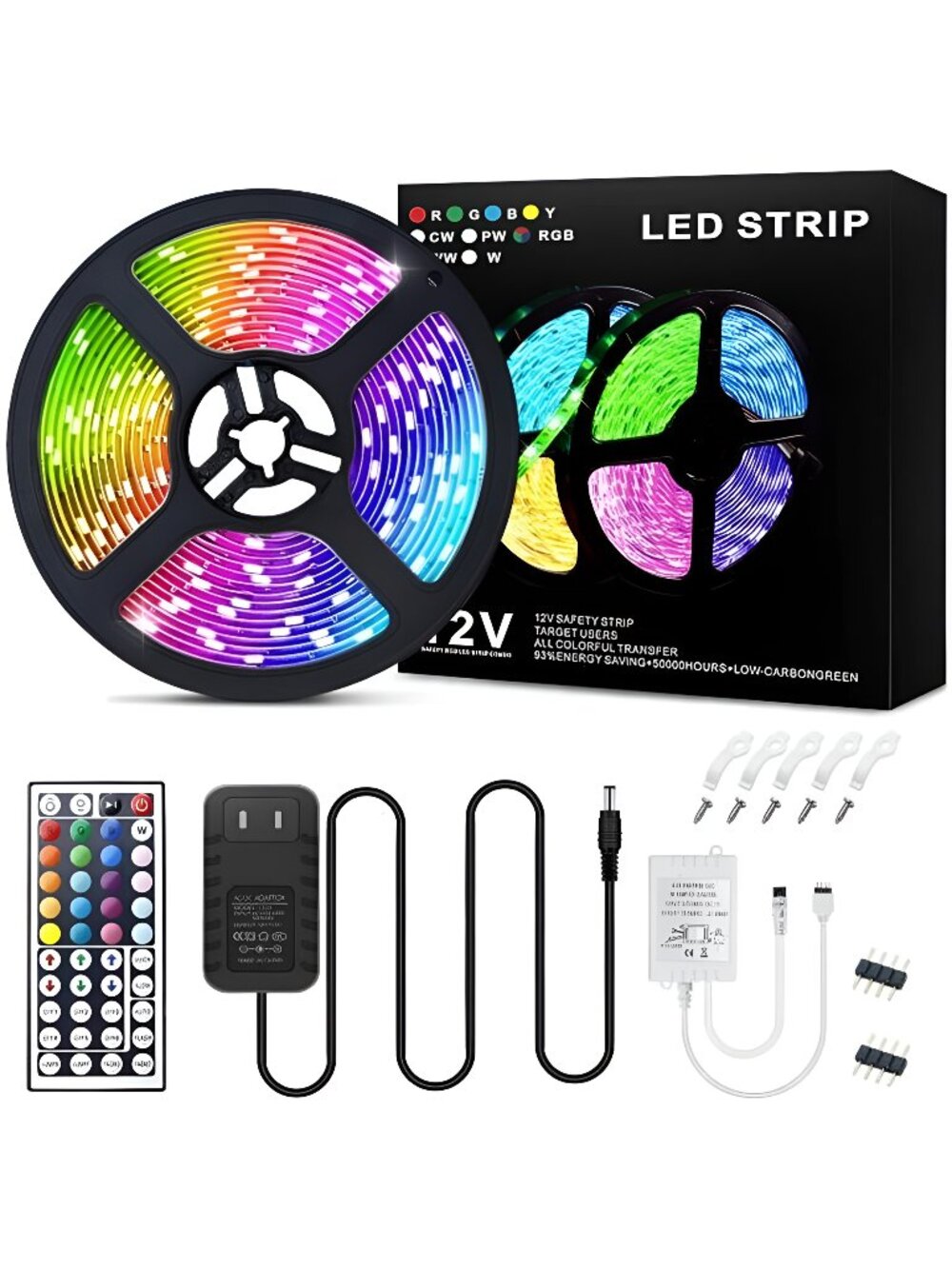 Color Changing 16.4FT RGB LED Light Strip - Picture 1 of 7